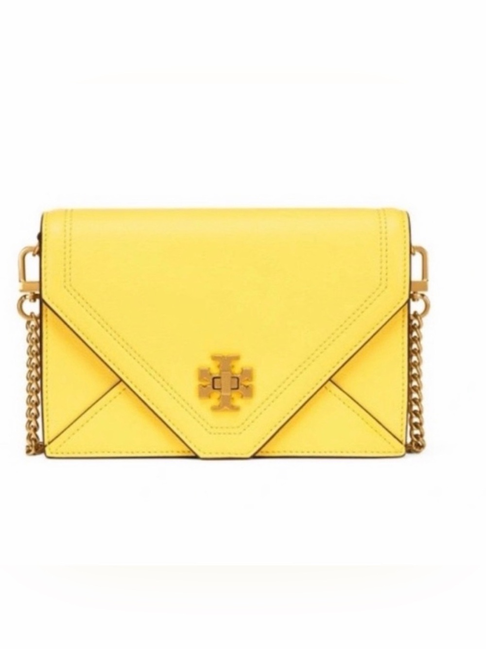 Tory Burch Sunny Yellow Envelope Shoulder Bag